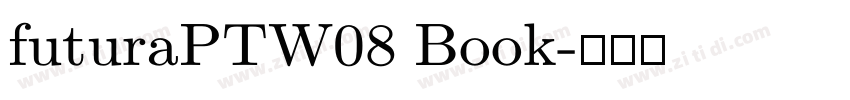 futuraPTW08 Book字体转换 futuraPTW08 Book字体转换